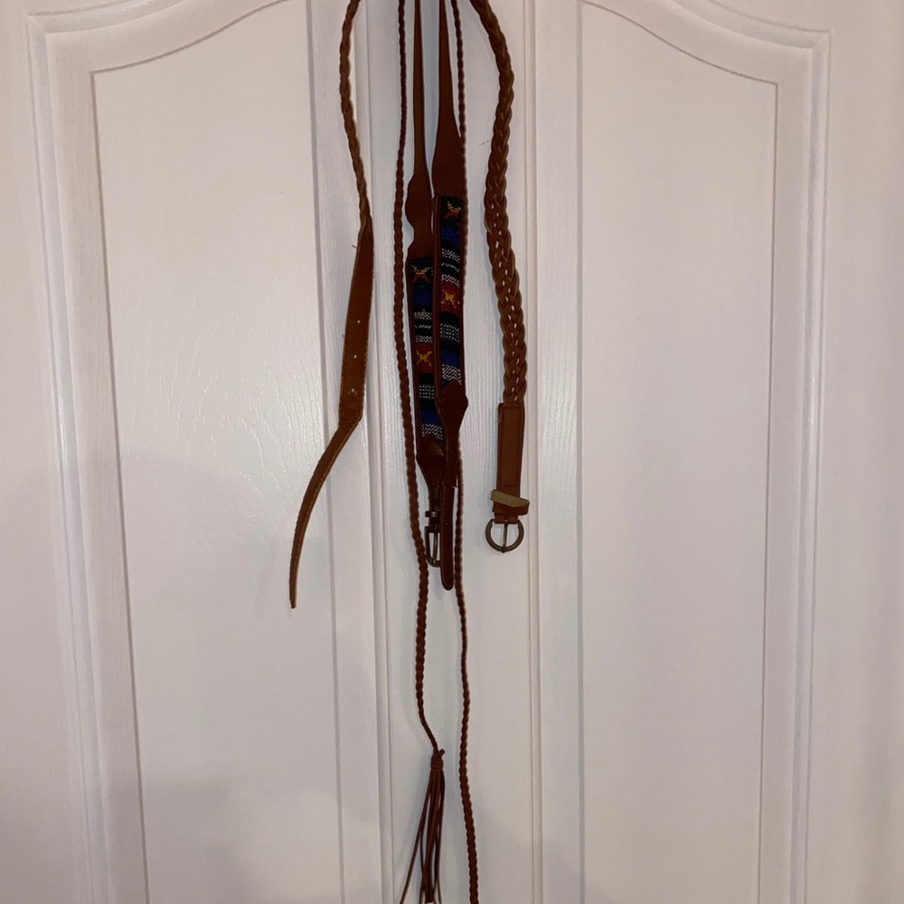 Bundle of assorted boho belts